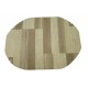 100% welniany ręcznie tkany dywan Nepal Premium beż brąz 170x230cm owalny