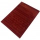 Gładki nowoczesny dywan Gabbeh Handloom Lori 100% wełna czerwony 140x200cm