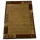 100% welniany dywan Nepal tafting kamel brąz 140x200cm nowoczesny do salonu