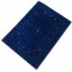 Gładki nowoczesny dywan Gabbeh Handloom Lori 100% wełna niebieski 120x180cm