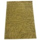 Gładki nowoczesny dywan Gabbeh Handloom Lori 100% wełna zielono-złoty 140x200cm