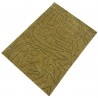 100% wełna gruby dywan handloom lori  z indii zielono-złoty 140x200cm