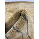 Gładki nowoczesny dywan Gabbeh Handloom Lori 100% wełna zielono-złoty 140x200cm