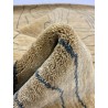 100% wełna gruby dywan handloom lori  z indii zielono-złoty 140x200cm