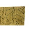 100% wełna gruby dywan handloom lori  z indii zielono-złoty 140x200cm
