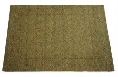Zielony ekskluzywny dywan Gabbeh Loribaft Indie 200x300cm 100% wełniany