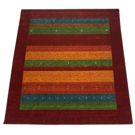 Kolorowy ekskluzywny dywan Gabbeh Loribaft Indie 250x300cm 100% wełniany kolorowy