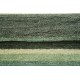 Dywan w pasy zielony 100% wełna Gabbeh tafting 140x200cm