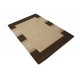 Beżowy brązowy nowoczesnyd dywan do salonu 100% wełniany tafting 140x200cm