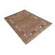 Nowoczesny brązowy dywan do salonu 100% wełniany tafting 160x230cm