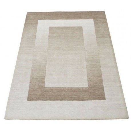 Nowoczesny beżowy dywan do salonu 100% wełniany tafting 160x230cm