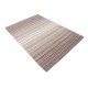Nowoczesny beżowo brązowy dywan w pasy do salonu 100% wełniany tafting 160x230cm