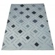 Nowoczesny beżowo fioletowy dwupoziomowy dywan do salonu 100% wełniany tafting 160x230cm