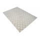 Marokańska koniczyna beżowo szary dywan do salonu 100% wełniany tafting 160x230cm