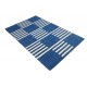 Nowoczesny beżowo niebieski dwupoziomowy dywan do salonu 100% wełniany tafting 150x230cm