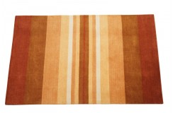 W pasy nowoczesny dywan Gabbeh Handloom Lori 100% wełna pomarańczowy 120x180cm