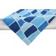 Nowoczesny niebieski dywan do salonu 100% wełniany tafting 160x230cm