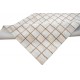 Beżowy dywan do salonu 100% wełniany tafting 160x230cm patchwork