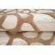 Piękny beżowo brązowy dywan do salonu 100% wełniany tafting 160x230cm