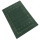 Gładki  dywan Gabbeh Handloom Lori wełna wiskoza zielony 120x180cm