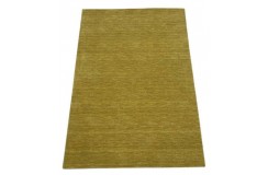 100% wełna gruby dywan handloom lori  z indii złoto-zielony 170x240cm
