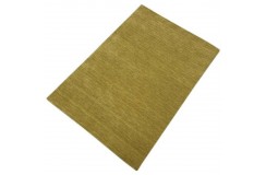 100% wełna gruby dywan handloom lori  z indii złoto-zielony 170x240cm