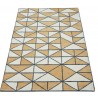 Geometryczny kolorowy dywan do salonu 100% wełniany tafting 160x230cm