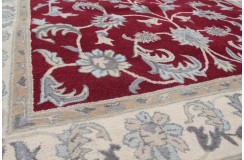 Klasyczny dywan z perskim wzorem wełna 250x300cm ornamenty kwiatowe