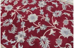 Klasyczny dywan z perskim wzorem wełna 250x300cm ornamenty kwiatowe