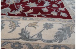 Klasyczny dywan z perskim wzorem wełna 250x300cm ornamenty kwiatowe