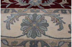 Klasyczny dywan z perskim wzorem wełna 250x300cm ornamenty kwiatowe