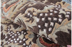 Klasyczny dywan z perskim wzorem wełna 250x350cm ornamenty kwiatowe