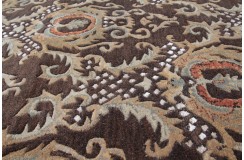 Klasyczny dywan z perskim wzorem wełna 250x350cm ornamenty kwiatowe