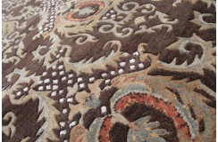 Klasyczny dywan z perskim wzorem wełna 250x350cm ornamenty kwiatowe