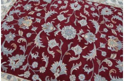 Klasyczny dywan z perskim wzorem wełna 250x300cm ornamenty kwiatowe