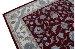 Klasyczny dywan z perskim wzorem wełna 250x300cm ornamenty kwiatowe