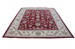Klasyczny dywan z perskim wzorem wełna 250x300cm ornamenty kwiatowe