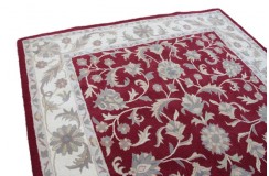 Klasyczny dywan z perskim wzorem wełna 250x300cm ornamenty kwiatowe