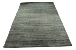 Szary, zielony, niebieski cieniowany ekskluzywny dywan Gabbeh Loom Indie 170x240cm 100% wełniany