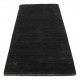 Gładki 100% wełniany dywan Gabbeh szary 170x240cm Indie