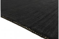 Gładki 100% wełniany dywan Gabbeh Handloom żółty/pomarańczowy 70x140cm bez wzorów