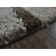 Gruby ciepły dywan shaggy 100% wełna 170x240cm beżowy brązowy