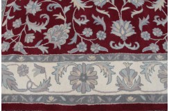 Klasyczny dywan z perskim wzorem wełna 250x300cm ornamenty kwiatowe