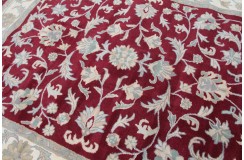 Klasyczny dywan z perskim wzorem wełna 250x300cm ornamenty kwiatowe