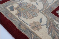 Klasyczny dywan z perskim wzorem wełna 250x300cm ornamenty kwiatowe