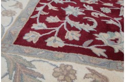 Klasyczny dywan z perskim wzorem wełna 250x300cm ornamenty kwiatowe