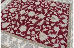 Klasyczny dywan z perskim wzorem wełna 250x300cm ornamenty kwiatowe