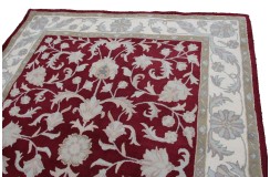 Klasyczny dywan z perskim wzorem wełna 250x300cm ornamenty kwiatowe