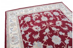 Klasyczny dywan z perskim wzorem wełna 250x300cm ornamenty kwiatowe