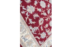 Klasyczny dywan z perskim wzorem wełna 250x300cm ornamenty kwiatowe